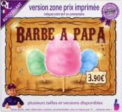 Autocollant BARBE A PAPA affiche western indien