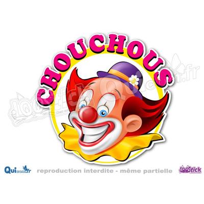 Autocollant Clown Chouchous