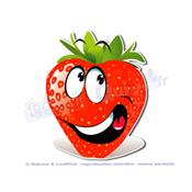 Autocollant Cartoon FRAISE