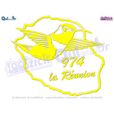 974 LA REUNION Colibri FLUO