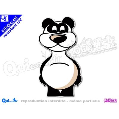 PANDA COMIQUE autocollant