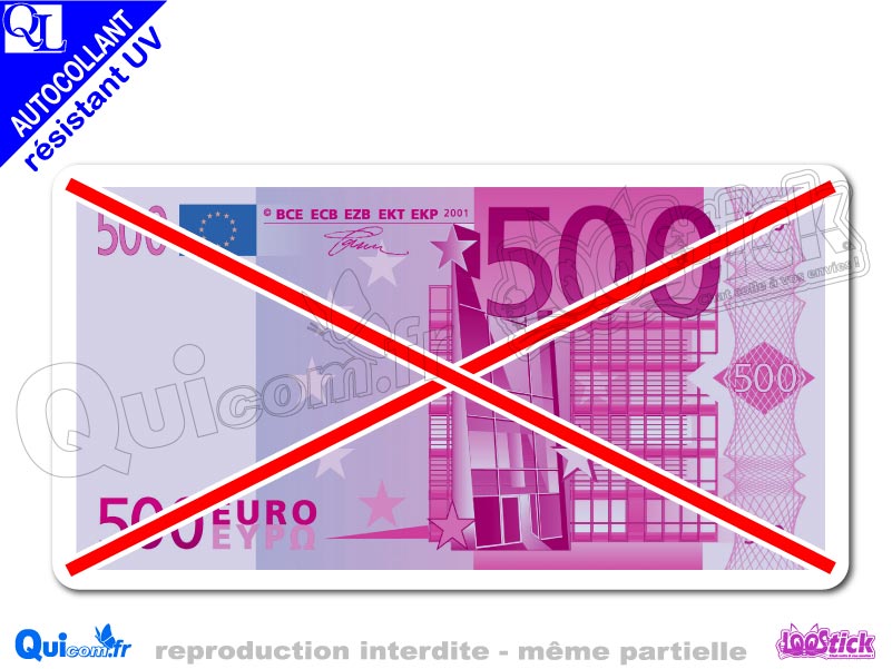 Billet de 1 euro' Autocollant