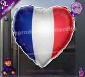 Autocollant BALLON COEUR TRICOLORE ref1