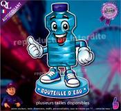 Autocollant EAU BOUTEILLE COMIQUE ref1