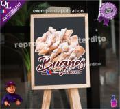 Autocollant BUGNES de PROVENCE TITRE sticker