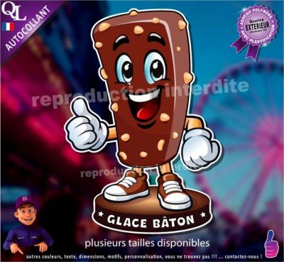 Autocollant GLACE BATON COMIQUE ref1