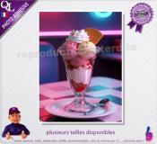 GLACE COUPE poster photo adhésif  ref 1