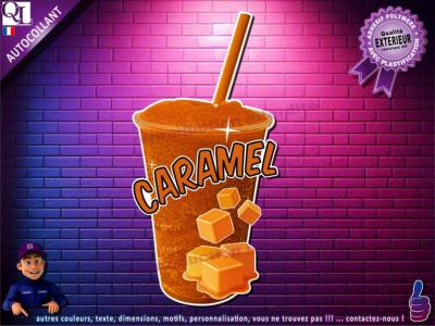 autocollant GRANITE parfum CARAMEL sticker