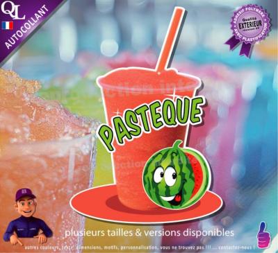 autocollant GRANITE parfum PASTEQUE sticker