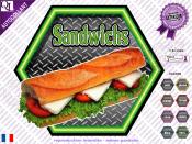 Autocollant SANDWICH hexa effet mtal