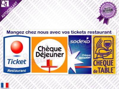 Autocollant Tickets Restaurant (ref1)