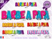 Autocollant Titre BARBE  PAPA Cartoon