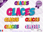 Autocollant Titre GLACES Cartoon