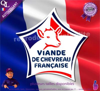 Autocollant VIANDE DE CHEVREAU FRANCAIS