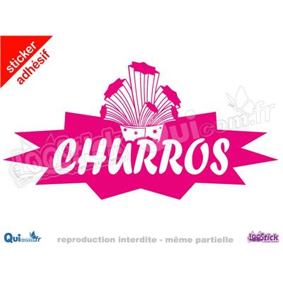 Sticker Churros Titre Eclaté