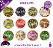 Etiquettes autocollantes SAUCES ACCOMPAGNEMENTS snack salé
