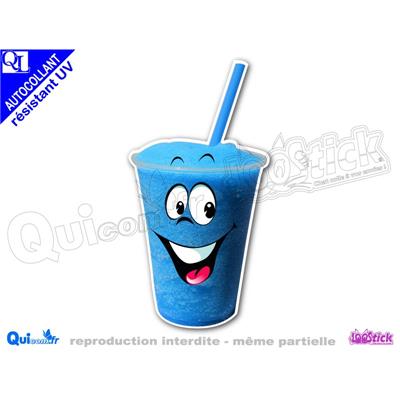 Autocollant Granita bleue comique