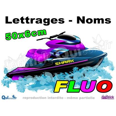 Lettrages Jet-Ski Adhésif FLUO 50cm