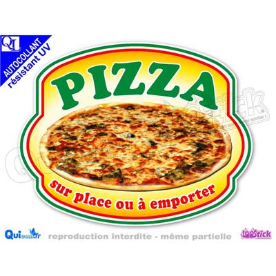 autocollant PIZZA ECUSSON sur place ou emportée