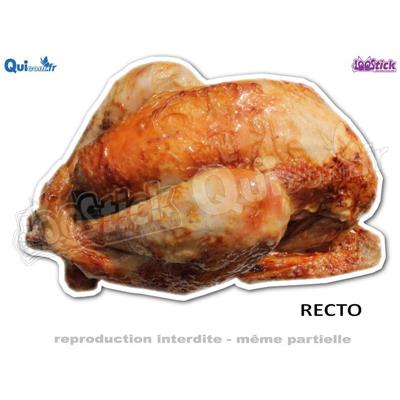 Autocollant Poulet Rôti