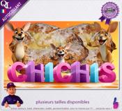 Autocollant CHICHIS titre 3D KANGOUROU affiche