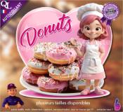Autocollant DONUTS COEUR chef 2