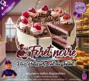 Autocollant FORET NOIRE nos patissiers ont du talent