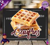 Autocollant GAUFRES TITRE détouré forain STICKER