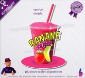 autocollant GRANITE parfum BANANE FRAISE sticker