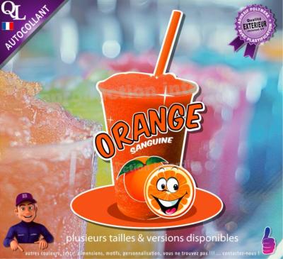autocollant GRANITE parfum ORANGE SANGUINE sticker