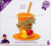 autocollant GRANITE parfum MANGUE PECHE sticker