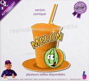 autocollant GRANITE parfum MELON sticker
