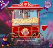 Autocollant POP CORN ruban forain STICKER