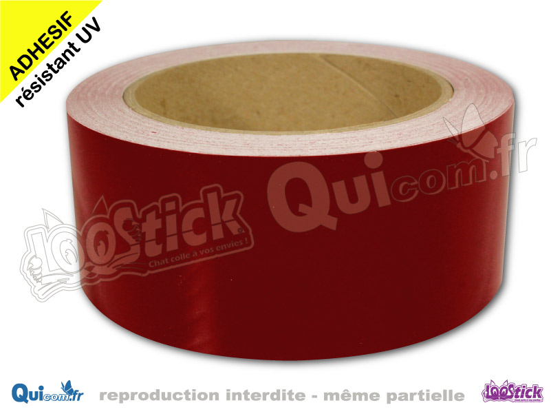 Rouleau bande adhésive ROUGE FONCE ligne flottaison bateau - QUICOM 