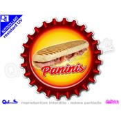 Autocollant PANINI motif capsule adhsif rsistant UV