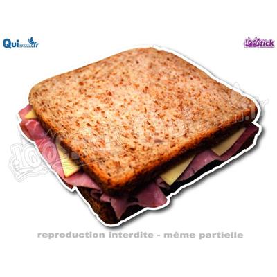 Autocollant Sandwich Club Fromage