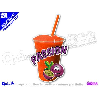 Sticker autocollant GRANITA FRUIT PASSION comique résistant UV