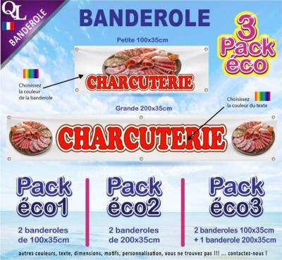 Banderole CHARCUTERIE Pack éco au choix