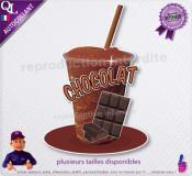 autocollant GRANITE parfum CHOCOLAT sticker