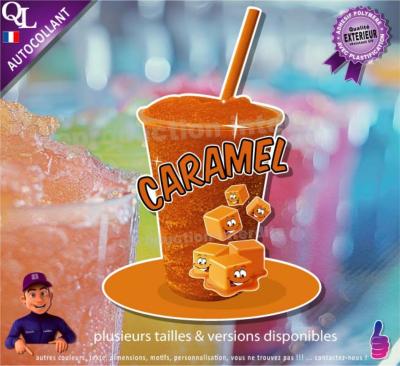 autocollant GRANITE parfum CARAMEL sticker