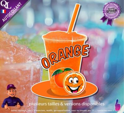 autocollant GRANITE parfum ORANGE sticker