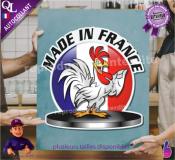 Autocollant MADE IN FRANCE COQ PODIUM