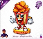 Autocollant NUGGETS MASCOTTE COMIQUE ref1