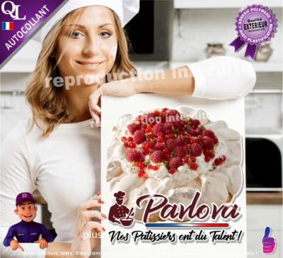 Autocollant PAVLOVA nos patissiers ont du talent