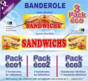 Banderole SANDWICHS Pack éco au choix