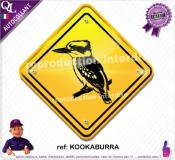 Autocollant PANNEAU AUSTRALIE oiseaux