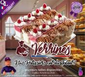 Autocollant VERRINES nos patissiers ont du talent
