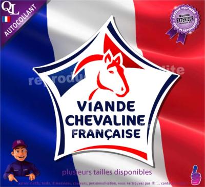 Autocollant VIANDE CHEVALINE FRANCAISE