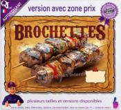 Autocollant BROCHETTES affiche western