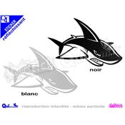 REQUIN sticker réfléchissant GRANDE TAILLE